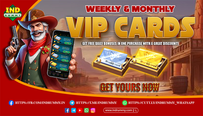 INDRUMMY HAS LAUNCHED A NEW WEEKLY AND MONTHLY CARD  BUY ONCE AND RECEIVE DAILY REWARDS!